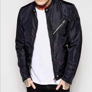 NWOT Diesel Black Bomber Jacket
